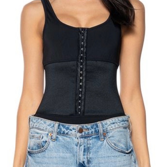 Snatched Corset Detail Tank Bodysuit - Picture 3 of 8